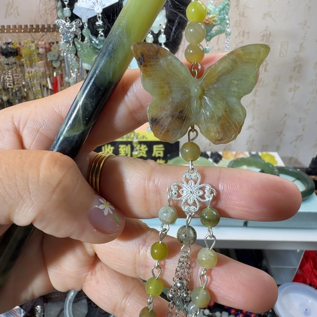 未镶嵌岫玉发簪福利款
