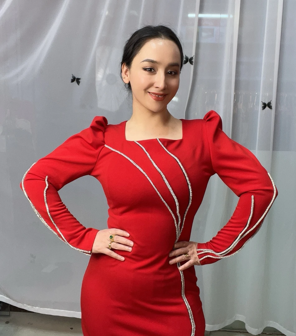 女装新款长袖连衣裙