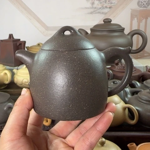 茶壶紫砂梨皮天青230c c