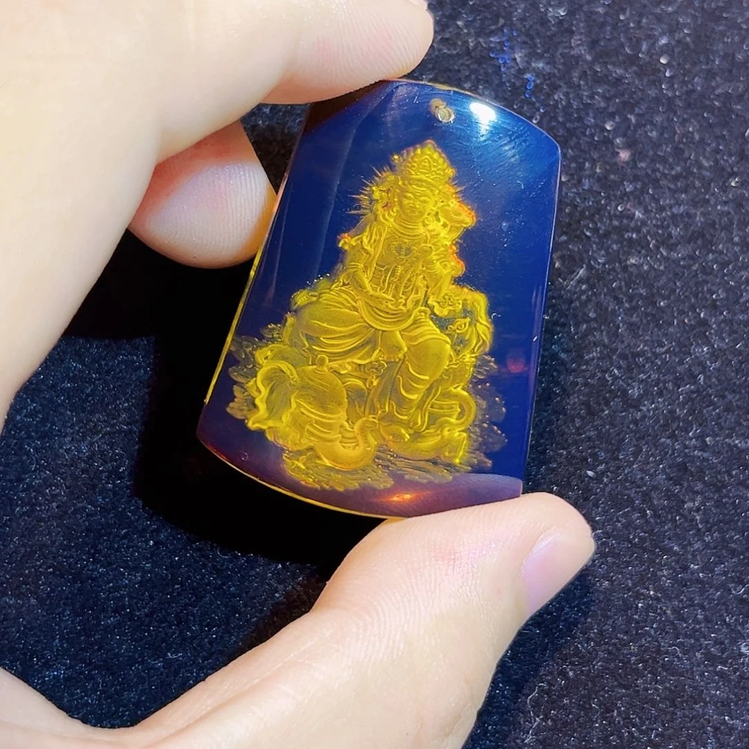 蓝珀未镶嵌珠宝奇石红蓝