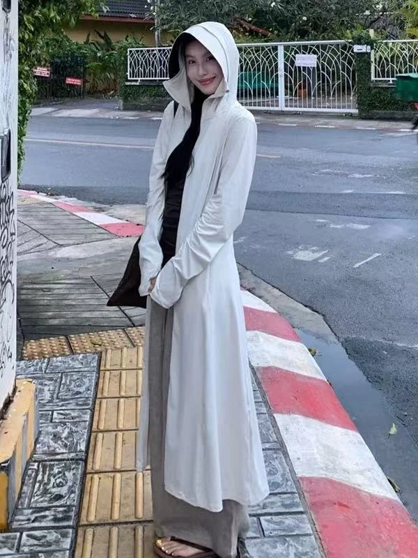 A2D三色“长款”连帽防晒外套（898）