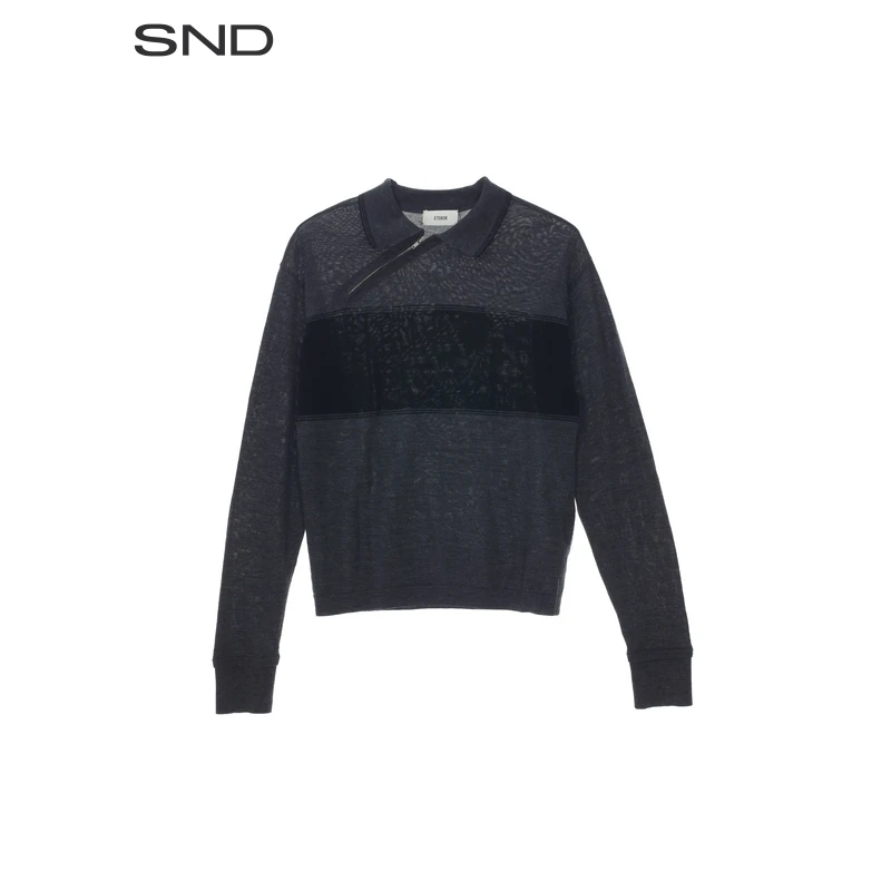 【ETHOR 设计师品牌】SND AW25 斜拉链PoloZZ