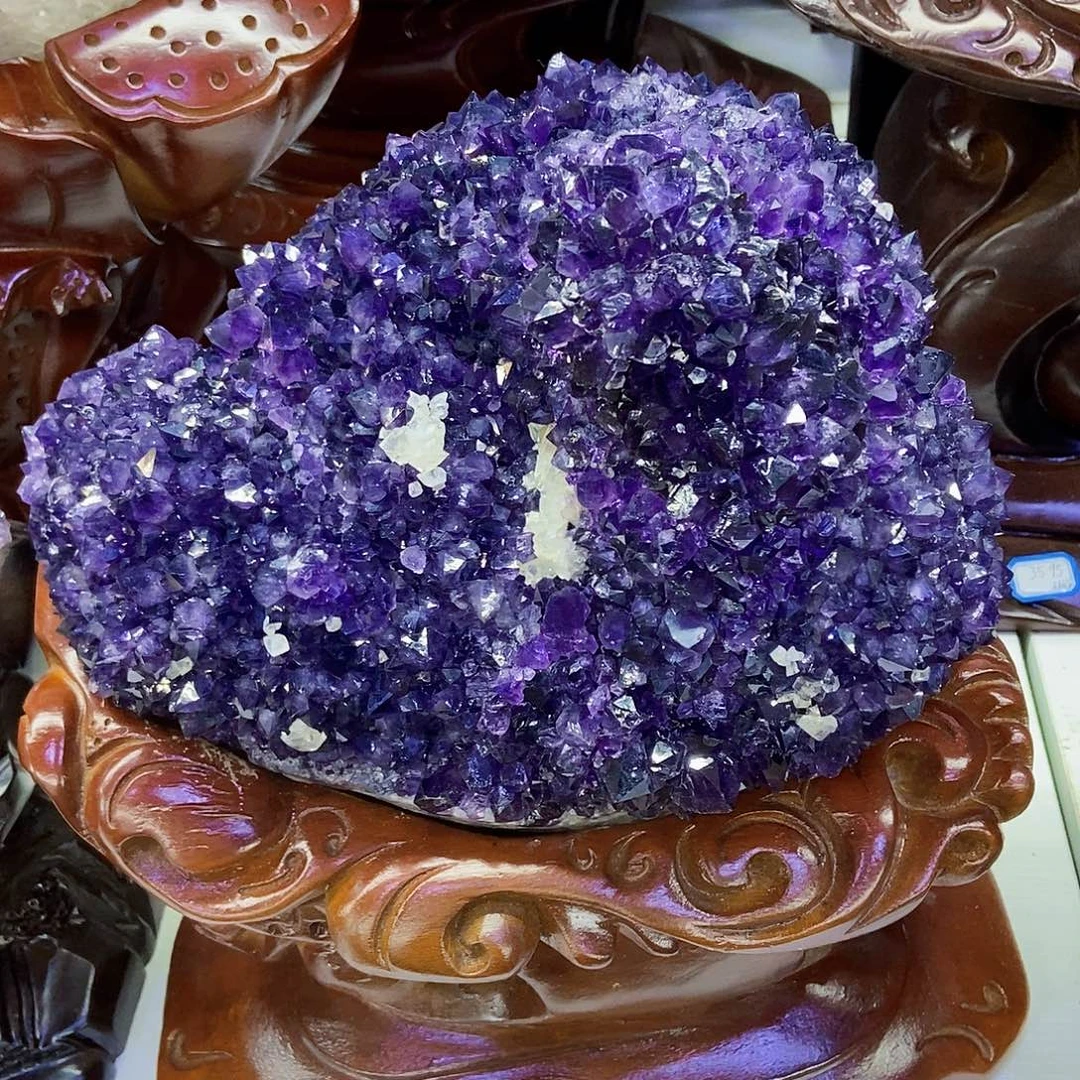 紫晶未镶嵌大型摆件（非配饰）清