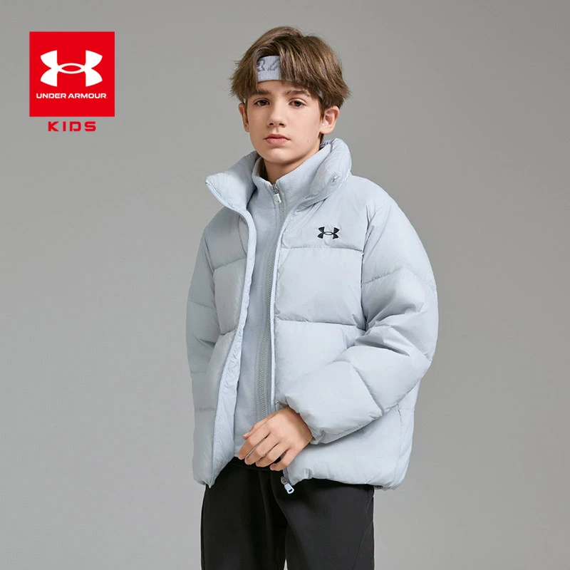 【安德玛童装】秋冬运动时尚羽绒服冬季休闲立领简约潮流加厚6113