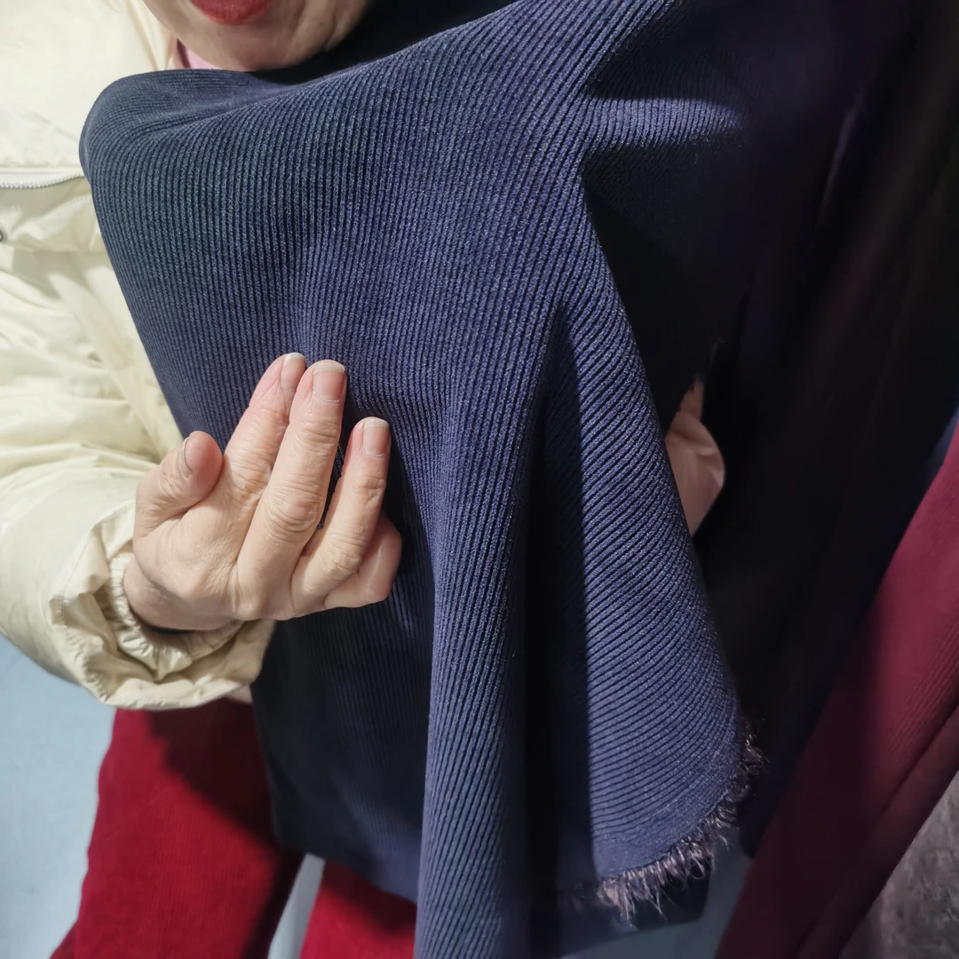 雪尼尔条绒布料拿铁灰2.2米