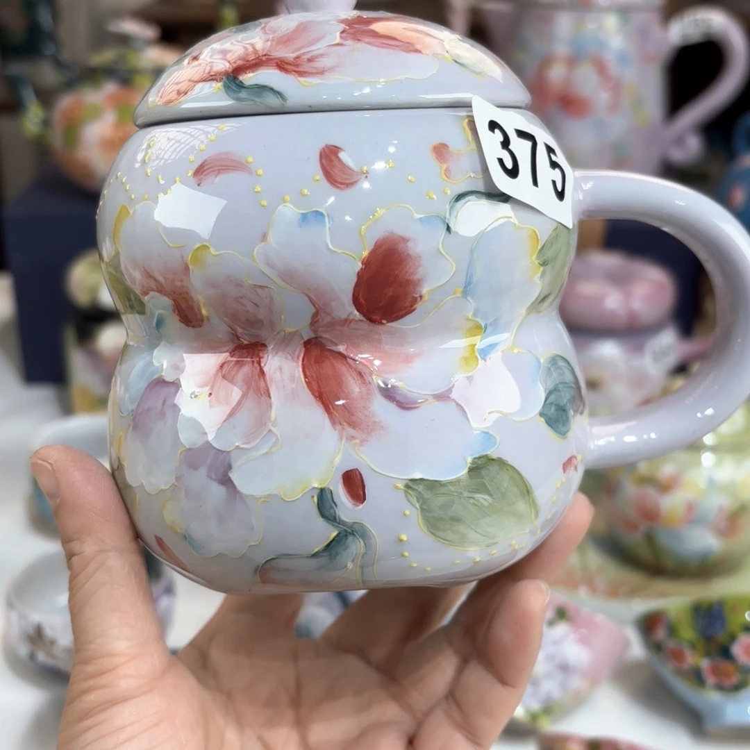 景德镇手绘高温釉下彩陶瓷茶具