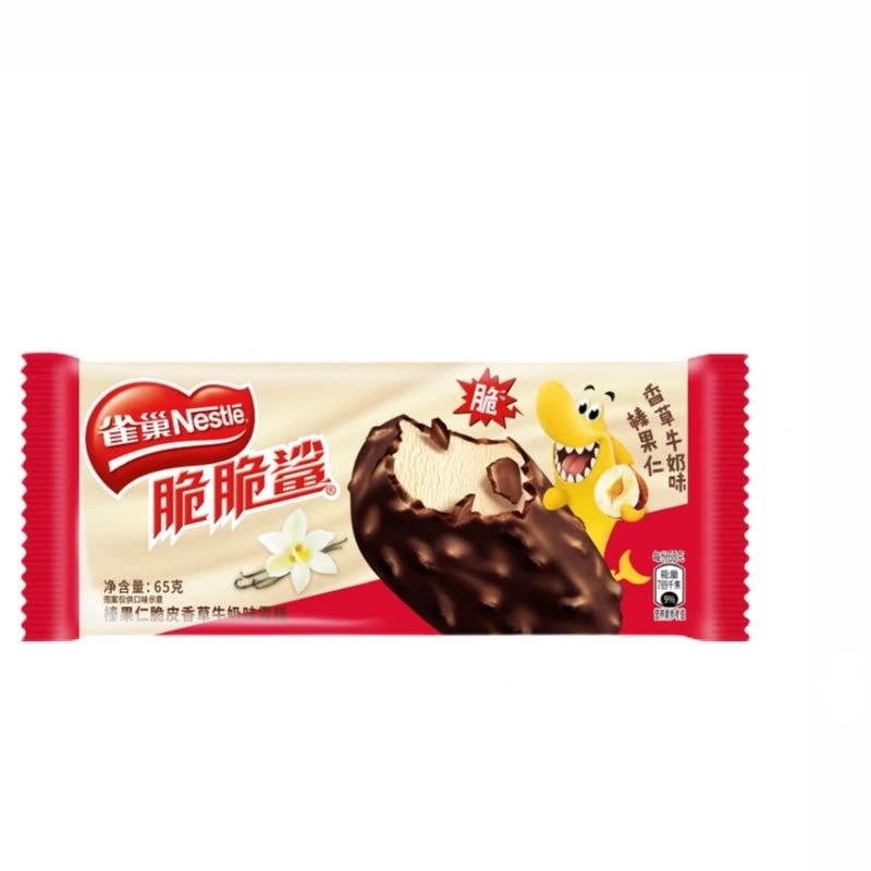 雀巢脆脆鲨榛果仁脆皮香草牛奶味雪糕网红雪糕