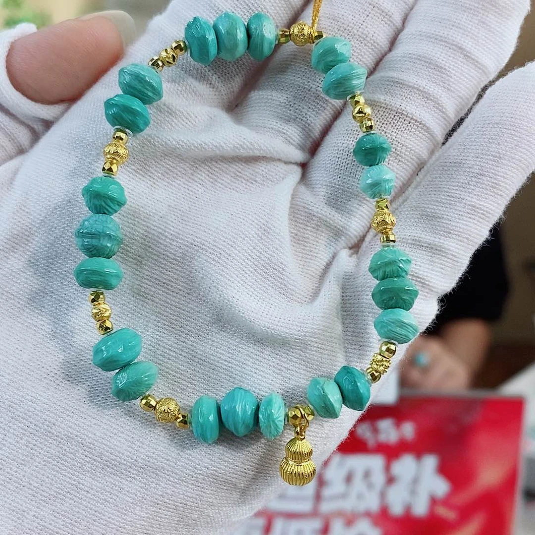 银S925镀金镶嵌绿松石珠宝奇石