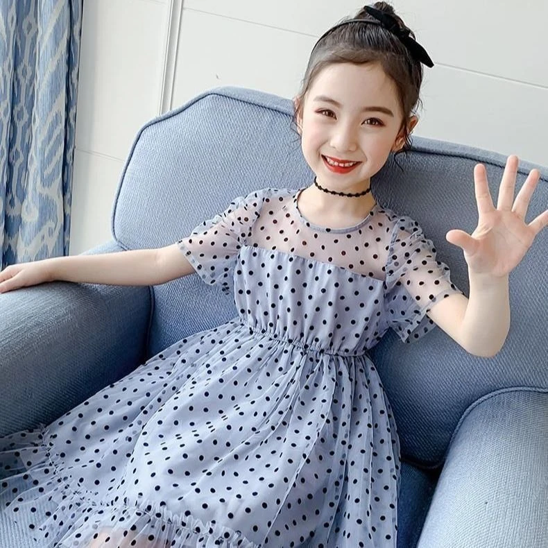 小榆同款女童连衣裙夏装高级感新款儿童新中式夏季裙子女孩公主裙