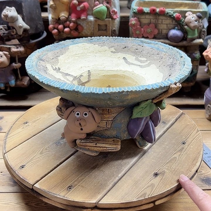 嘻哈多肉花盆百搭