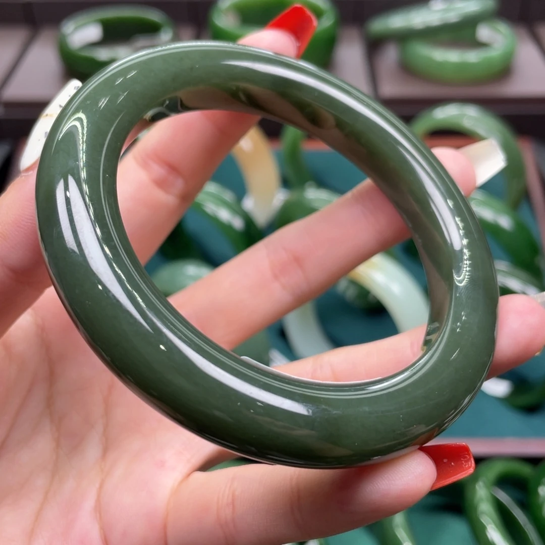 和田玉未镶嵌手镯6162