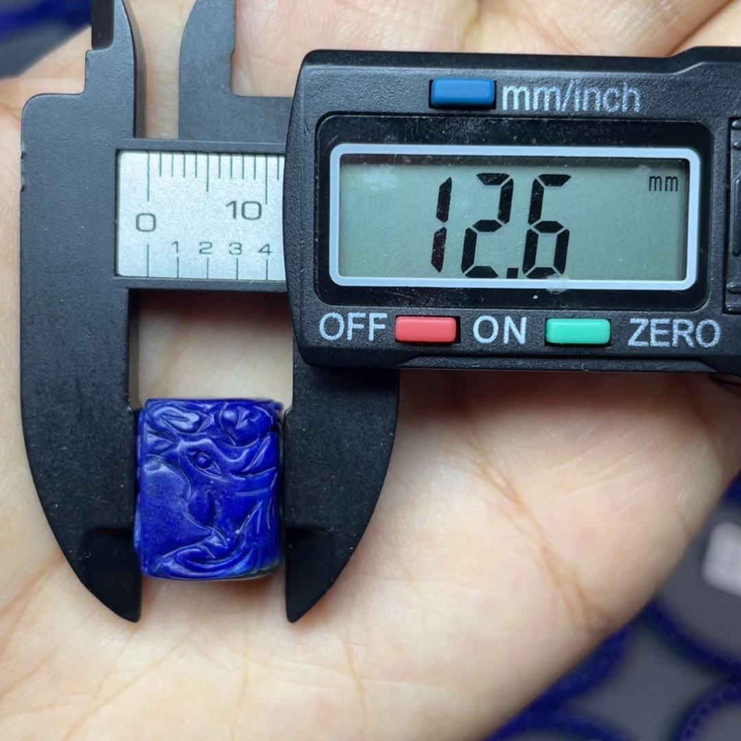 未镶嵌青金石12×15mm裸石雕刻件