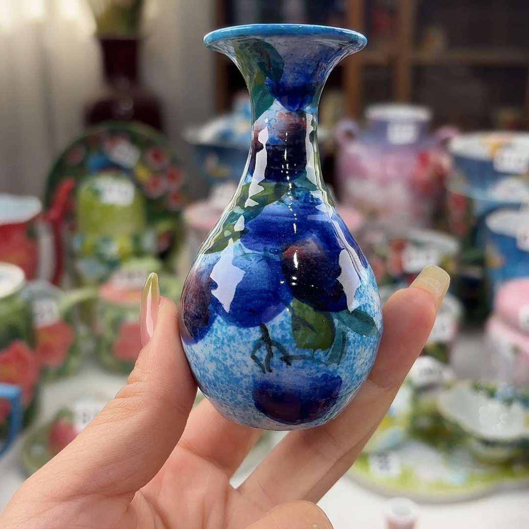 瓷片景德镇手绘高温釉下彩陶瓷茶具