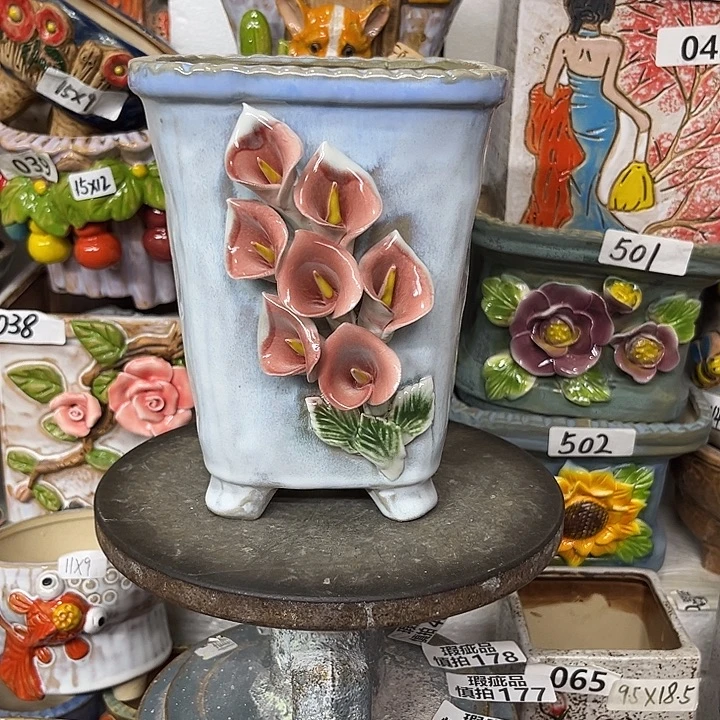 粗陶材质多肉花盆