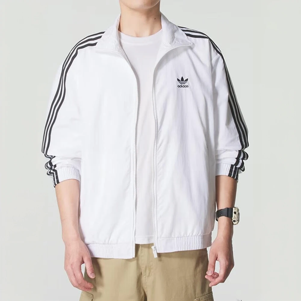 adidas/阿迪达斯外套男装25秋季新款运动服梭织立领男士上衣夹克