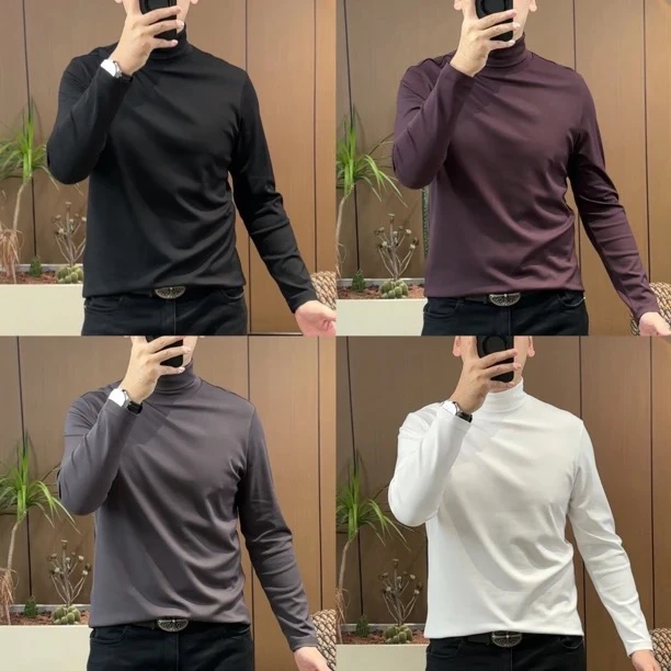 TM-3998秋冬高领长袖T恤