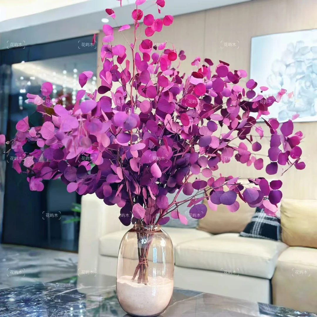 严选尤加利苹果叶【桌面款】可做干花永生花家居氛围感紫色花束客厅