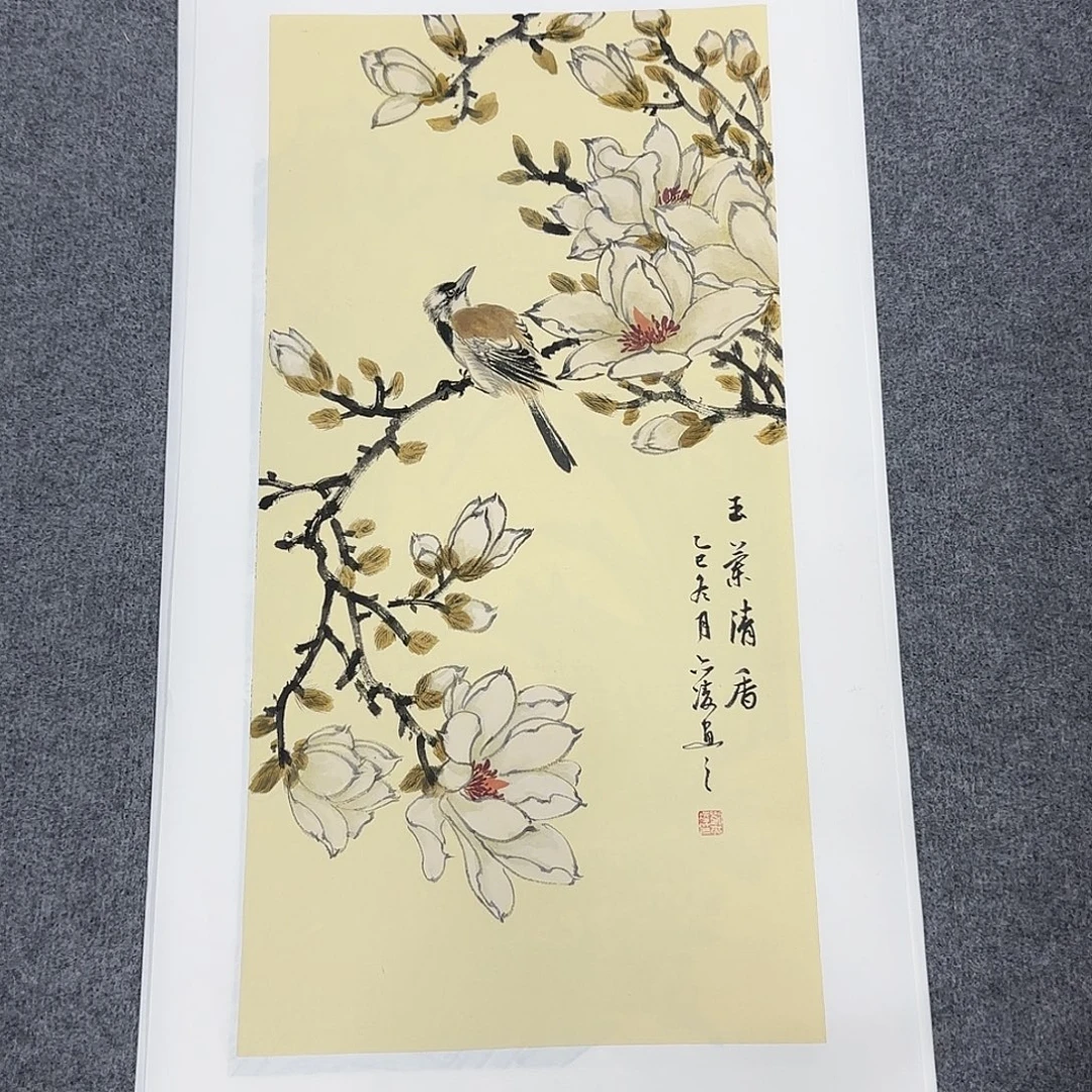 国画68*35纯手绘刘亦凌