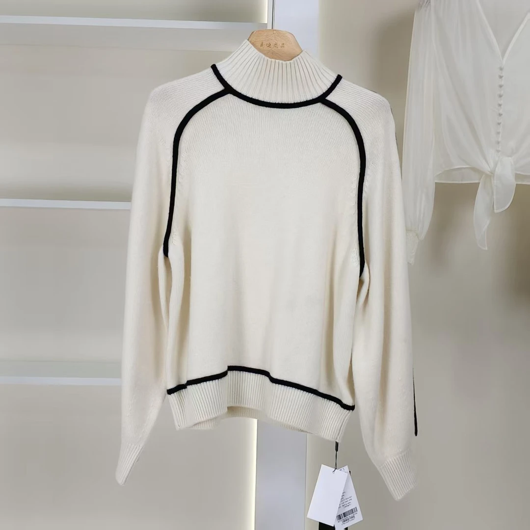 麦迪尚品【曼】50601151春秋简约时尚毛织套头衫品牌撤柜