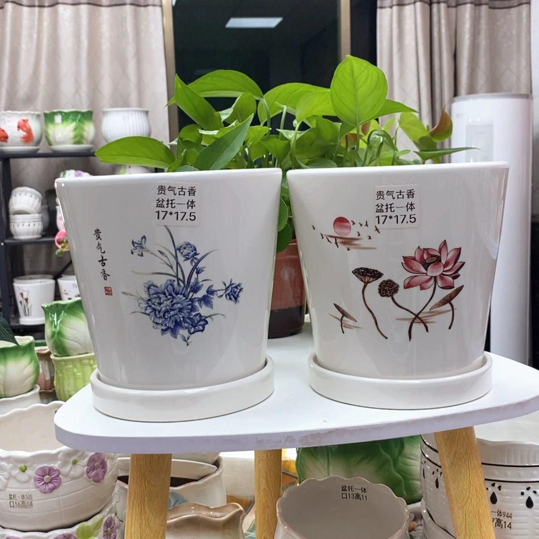 @陶瓷花盆@@贵气古香