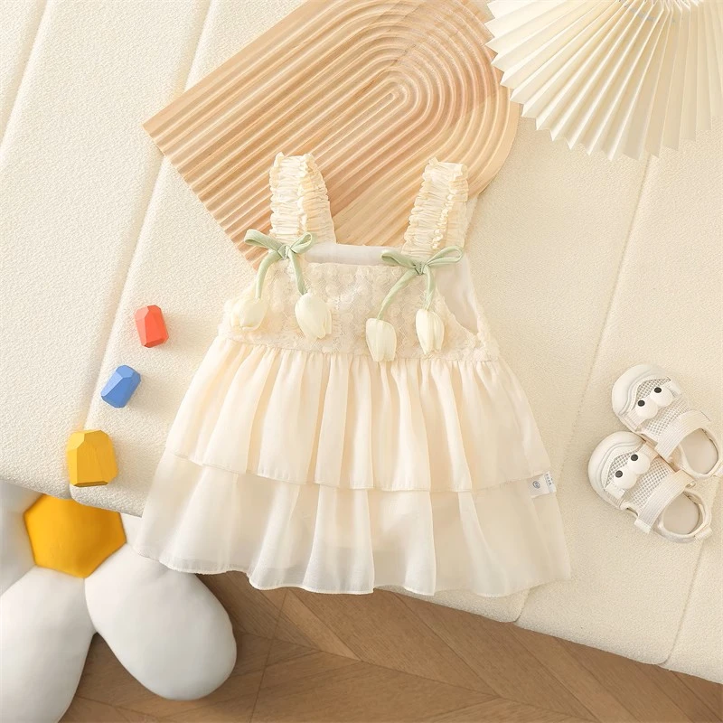 婴儿衣服夏装新生儿包屁裙洋气女宝宝外出连体衣满月百天公主哈衣