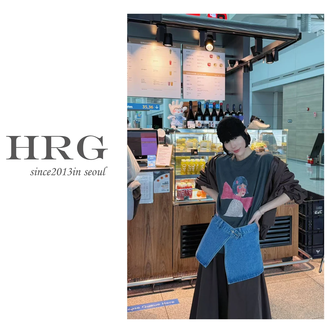 韩货◆夏季卡通印花短袖t恤女宽松休闲时尚显瘦半袖上衣六一的宝藏