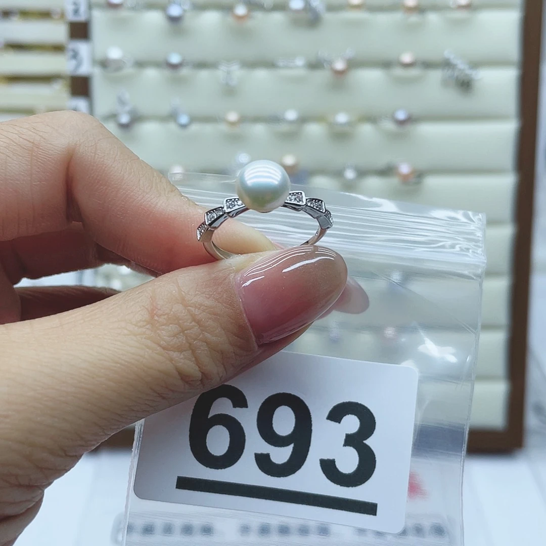 淡水珍珠珠宝奇石银S925镶嵌?**s693