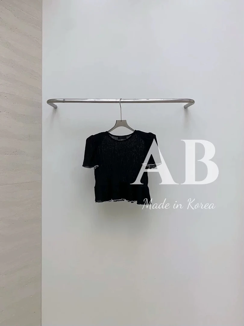 no退no换韩国东大门正品AB档口打折泡泡袖小衫