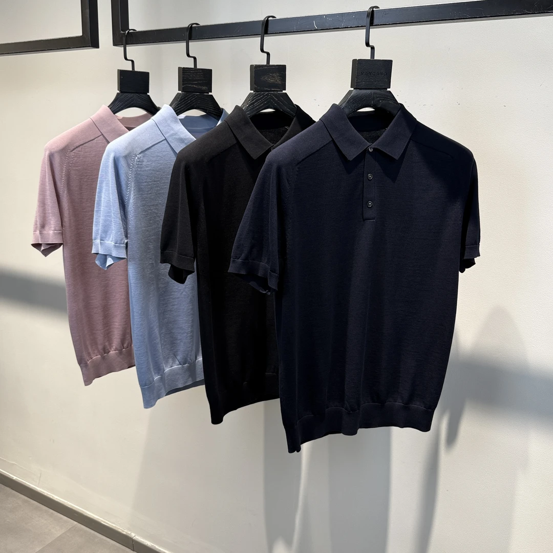 PABO | 老钱风凉感丝棉翻领针织POLO衫