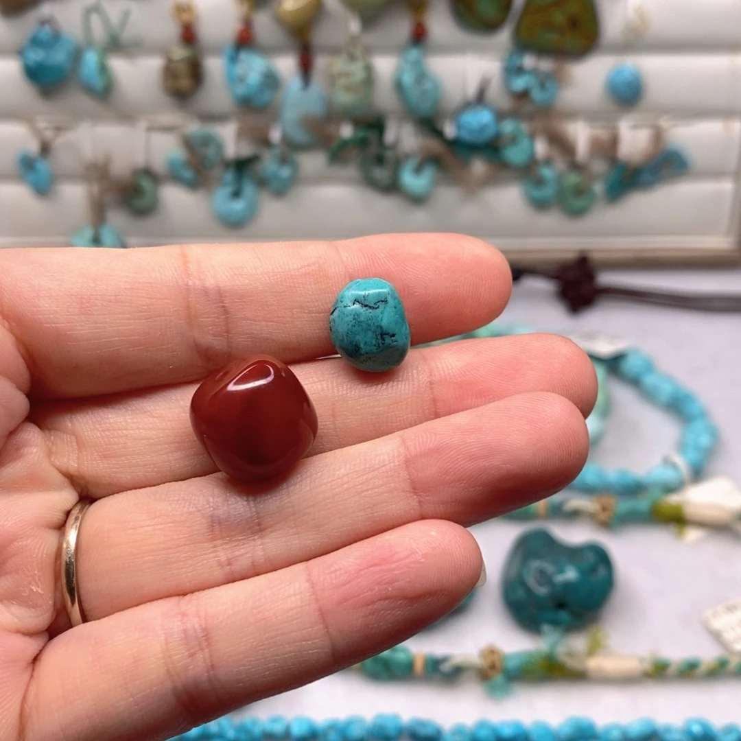 毛***球玛瑙/玉髓原矿未镶嵌