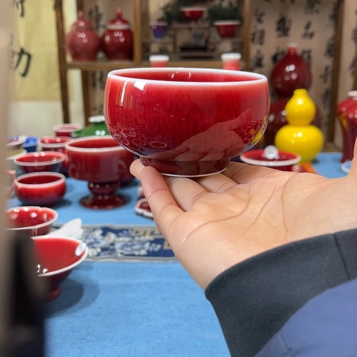 景德镇陶瓷浅行窑大禅定杯