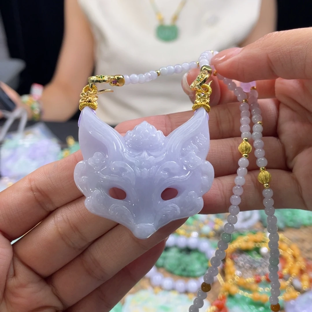 翡翠未镶嵌颈饰代编织