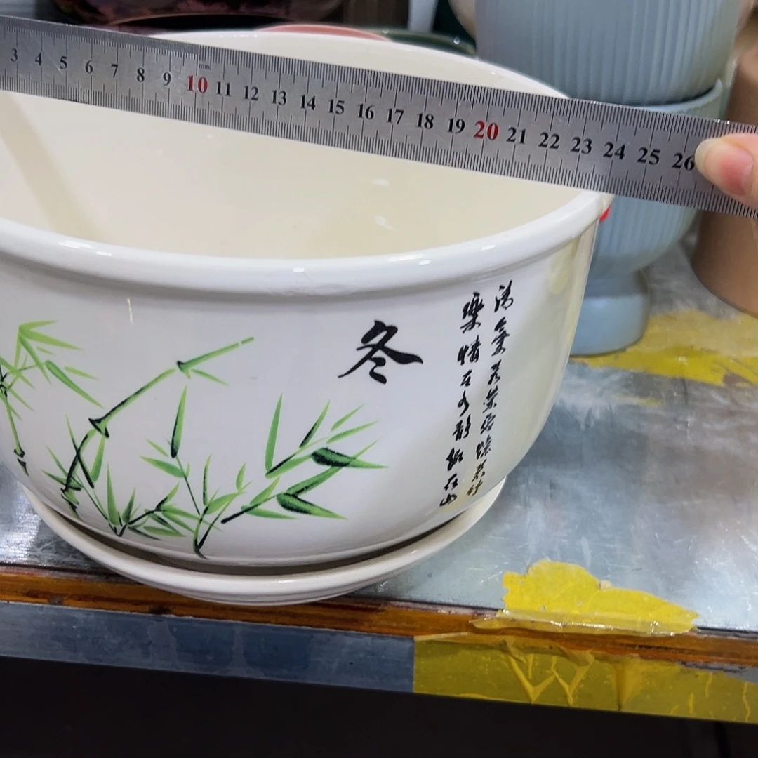 外贸尾单陶瓷花盆凑单10米包邮瑕疵