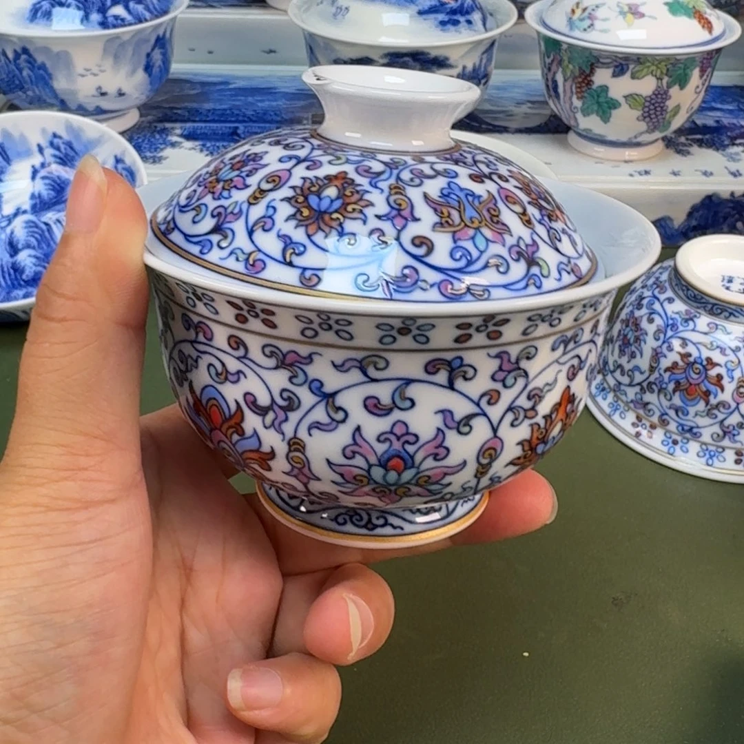 景德镇纯手绘茶具圆圆228
