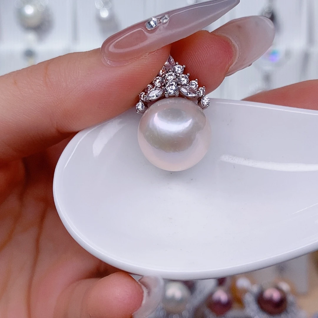 未镶嵌淡水珍珠吊坠(赠链)15➕