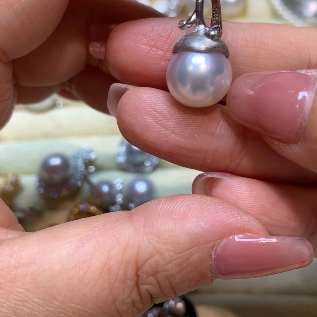 海水珍珠颈饰银S925镶嵌