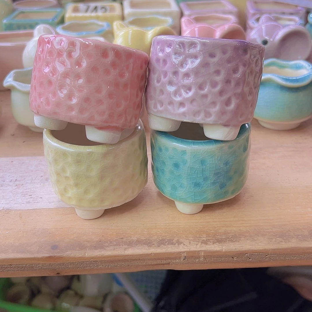 陶瓷花盆当场满12包邮