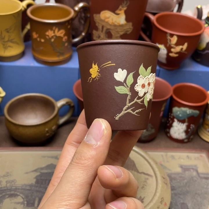 紫砂茶杯紫砂主人杯