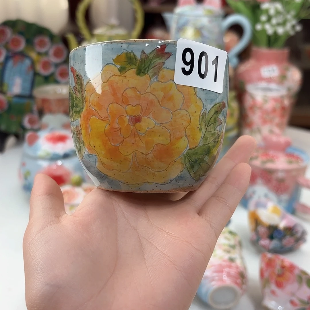 景德镇手绘高温釉下彩陶瓷茶具