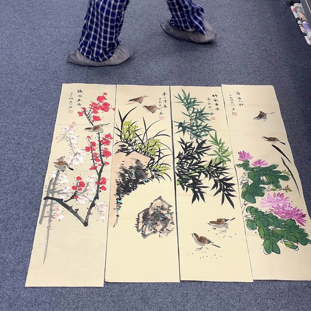 国画作品小姐姐放漏…