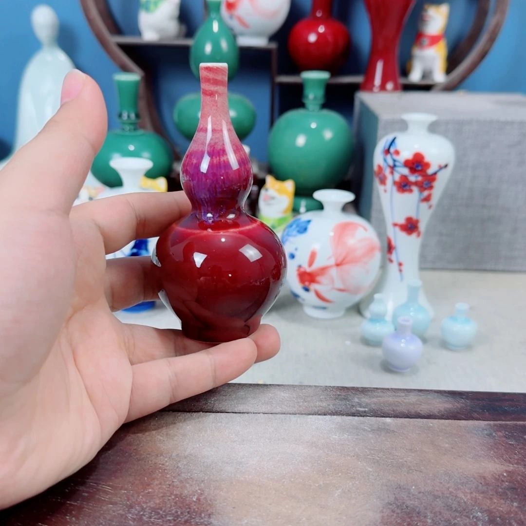 陶瓷手工小花器摆件