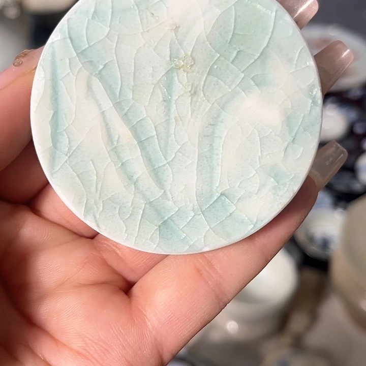 瓷片瓷片茶托喝茶非常不错