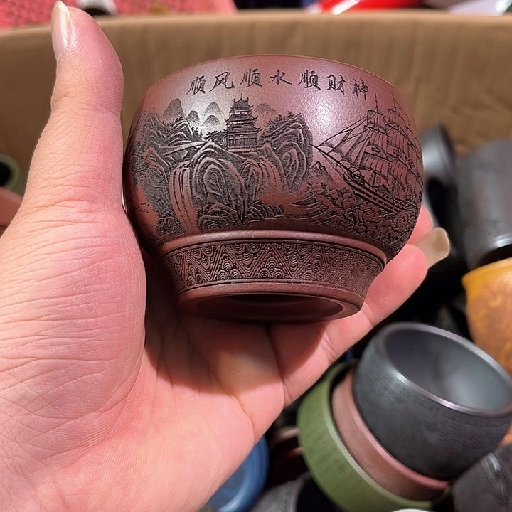 茶杯紫砂全手工紫砂主人杯