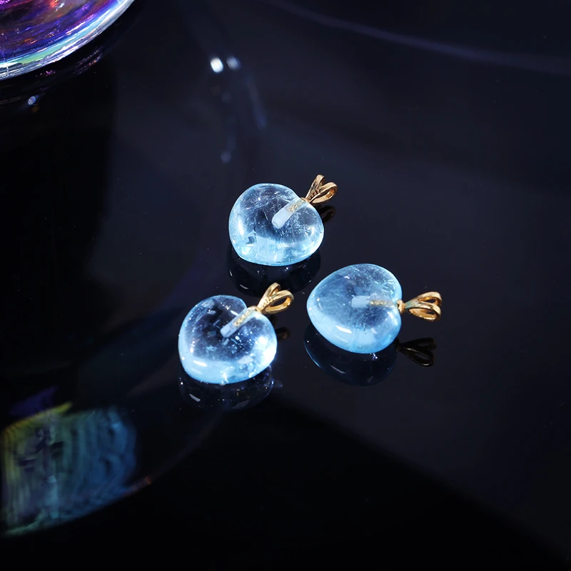 【晶锐珠宝推荐】蓝托帕爱心吊坠（多样性发其一）