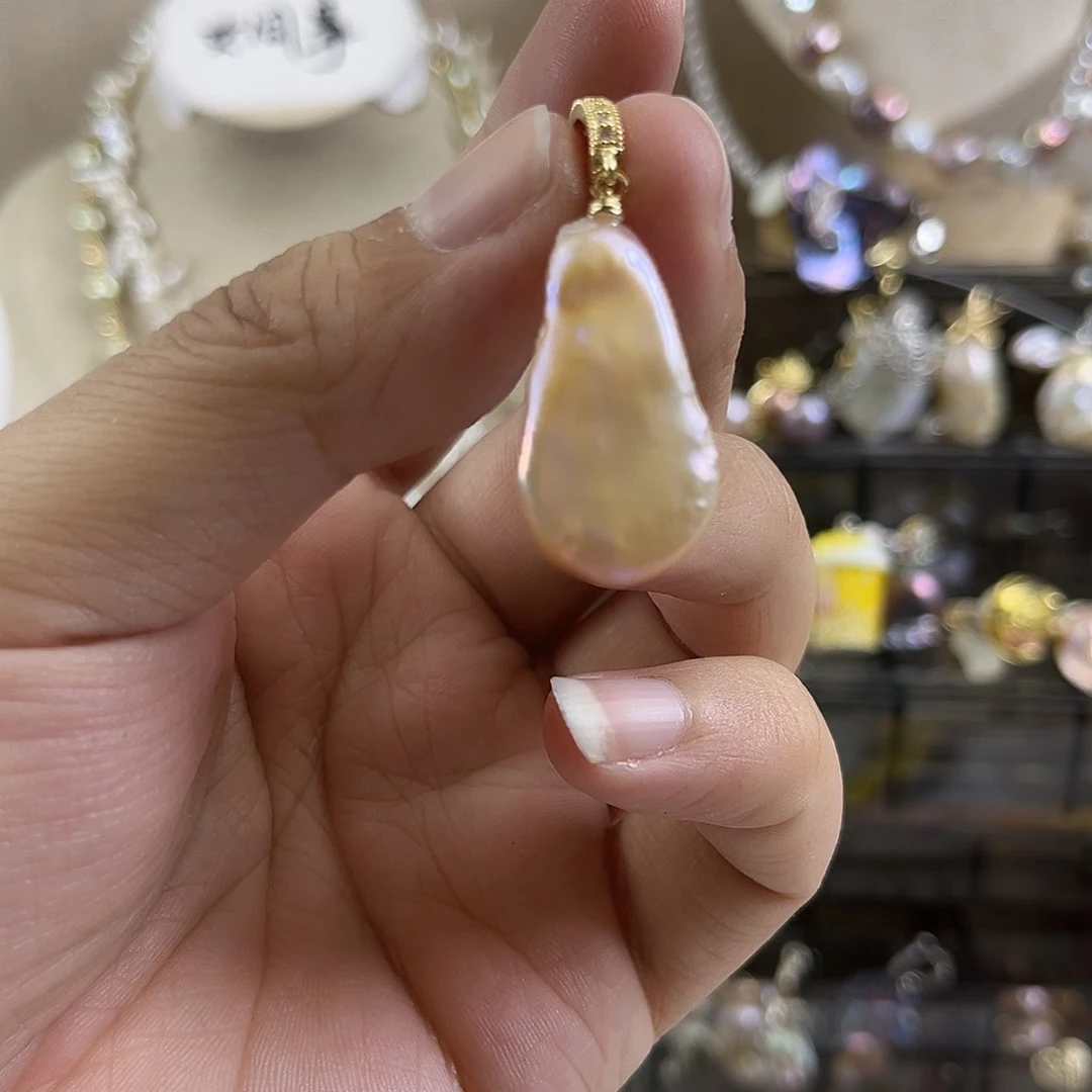 淡水珍珠吊坠(不含链)未镶嵌【纯恬】