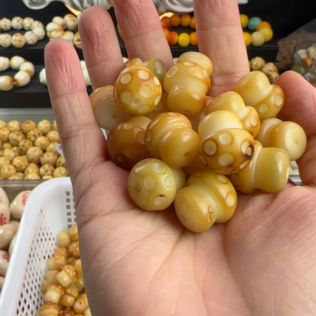 菩提根/象牙果手串瑕疵卡17蘑菇20颗（2单宠5颗）有裂