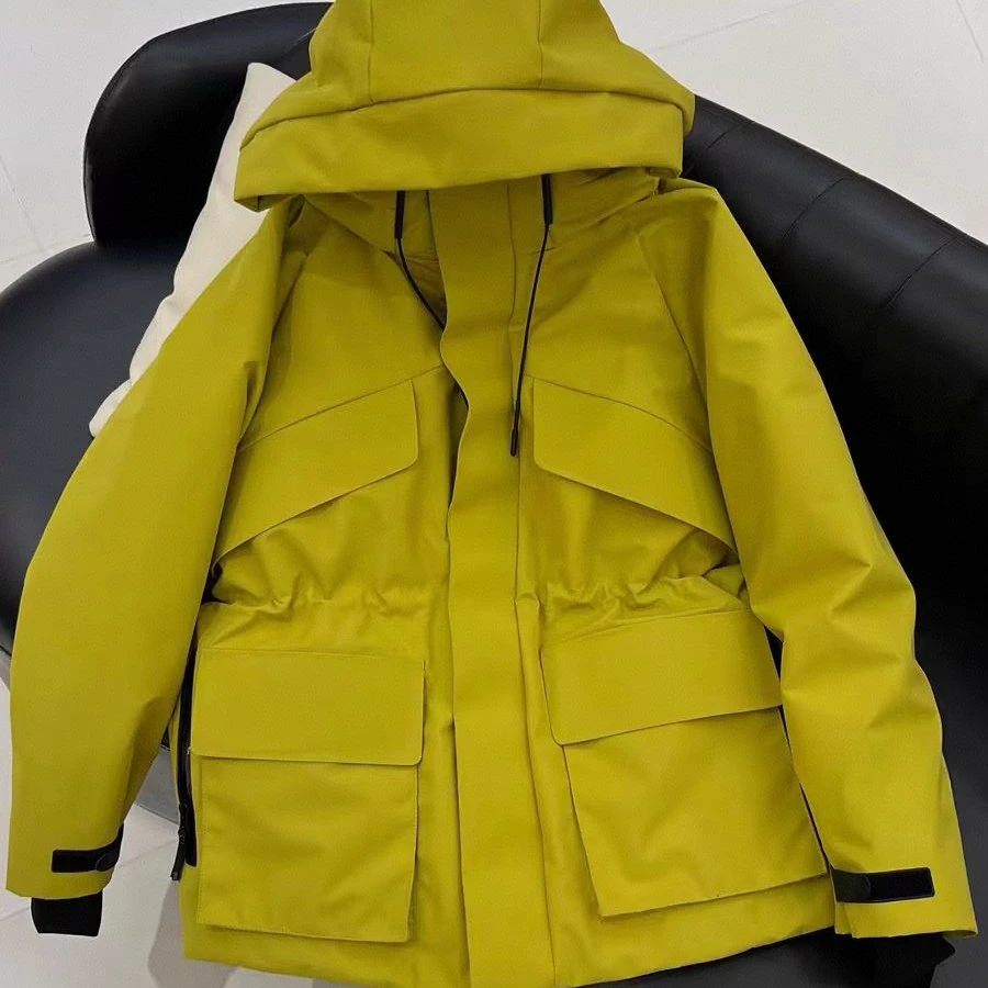 LXS 8028新款高质百搭连帽冲锋衣鹅绒外套