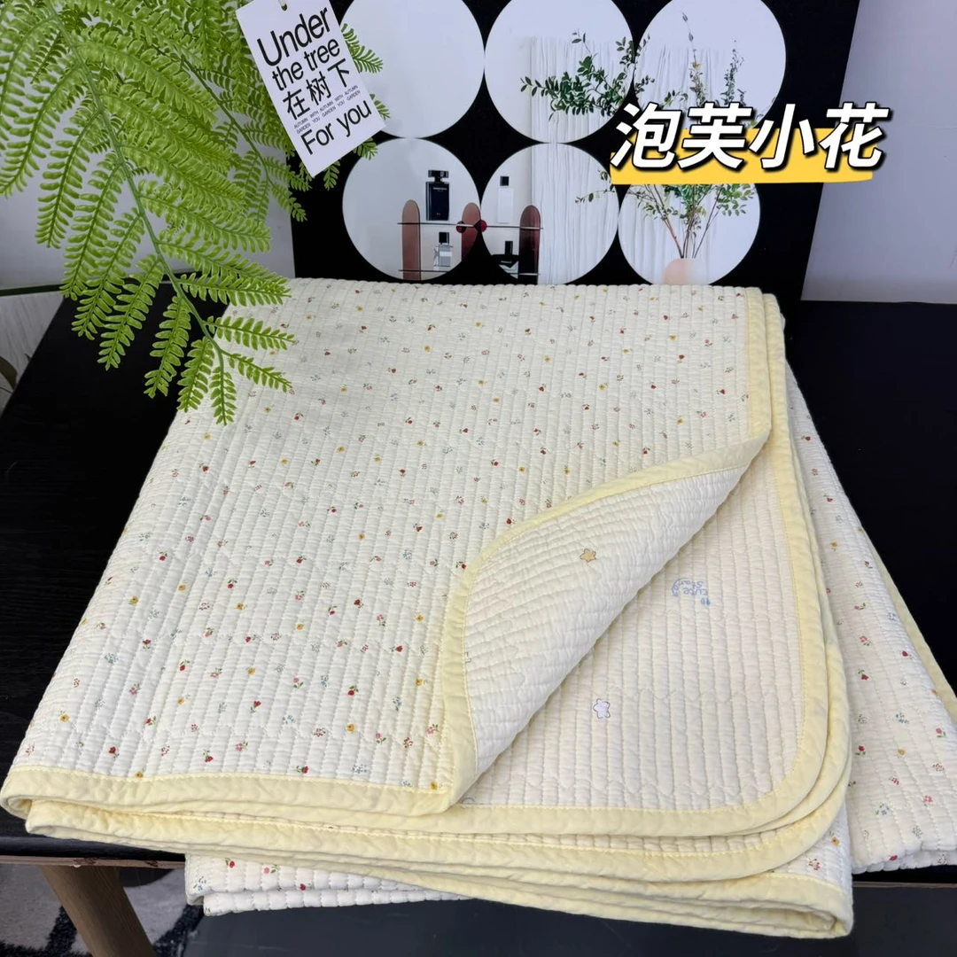 【喜上棉品】2*2.2m双面斜纹纯棉夹棉四季通用床盖榻榻米多功能