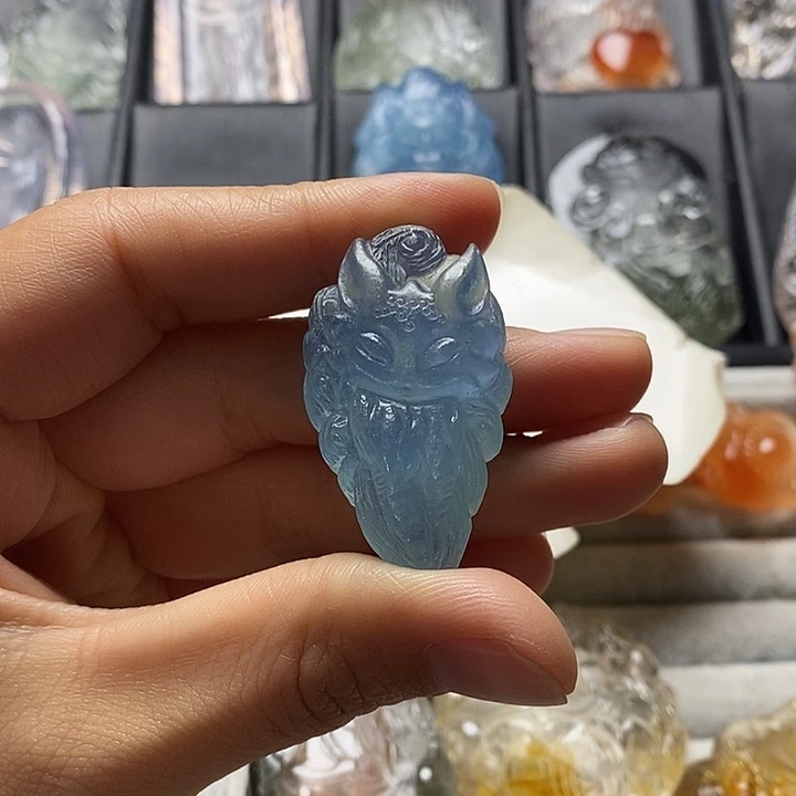 水晶颈饰未镶嵌水晶吊坠