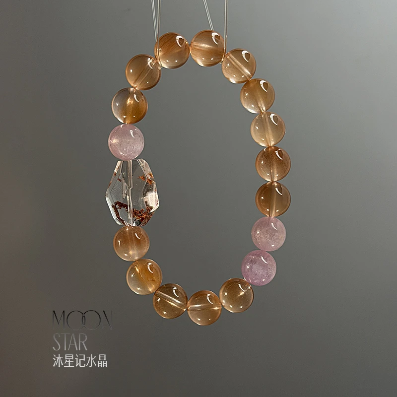 【橘子洲】红兔毛紫锂辉搭配红幽灵随形